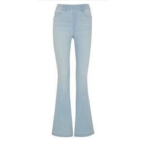 Spanx Light Blue Flared High Rise Stretch Denim Jeans - Tummy Control - Small